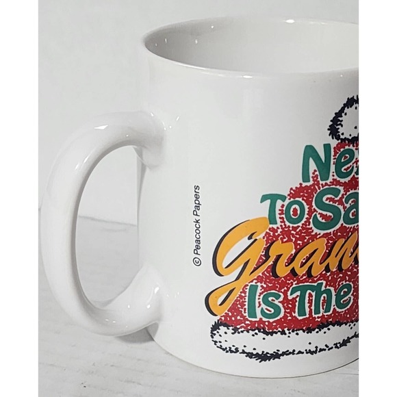 Coffee Mug Next to Santa Grandma is the Best Humorous Christmas Grandmother Gift - Picture 3 of 8